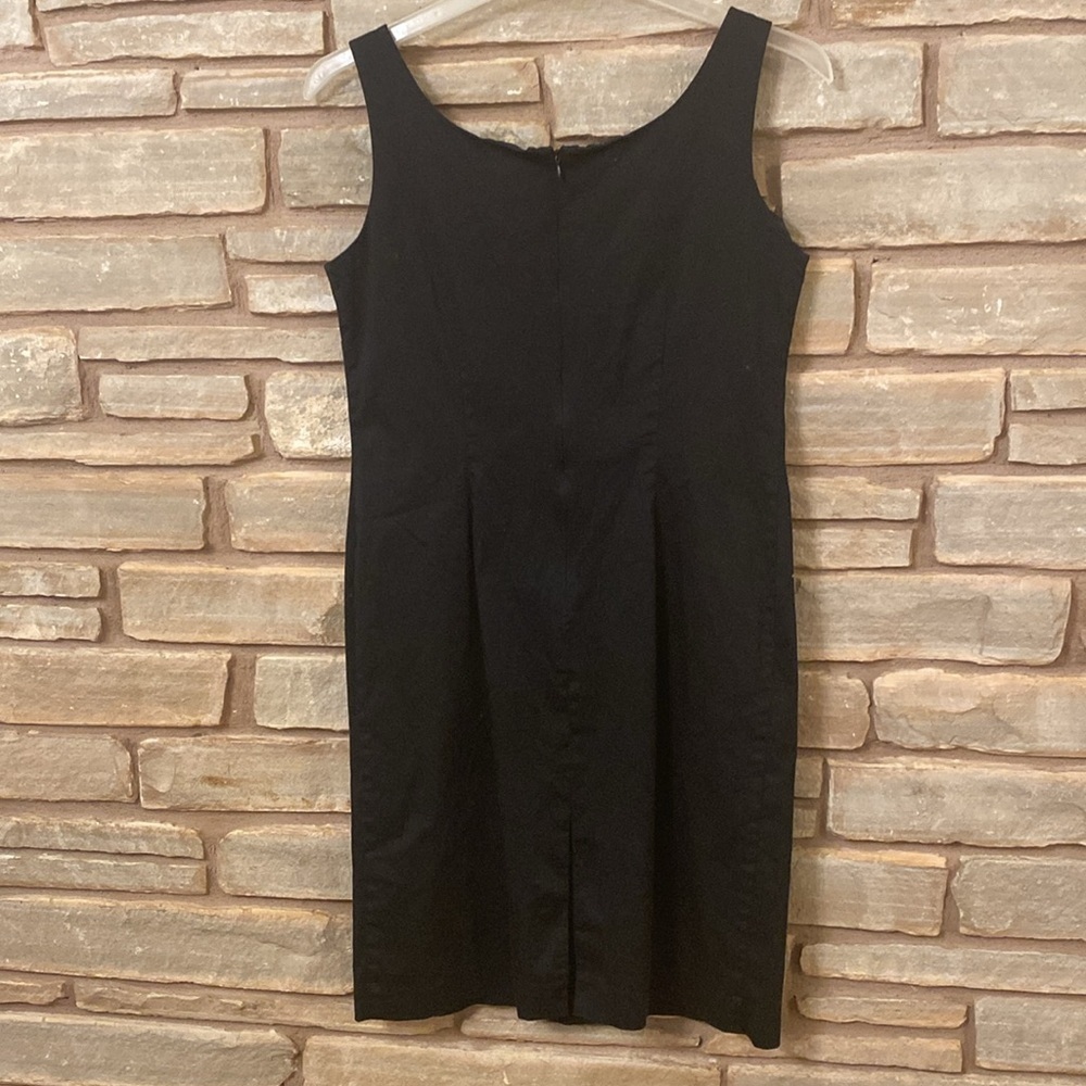 Vintage Jessica Howard Dress Womens Size 14 Plain Black Sleeveless Zip Up - Picture 4 of 9